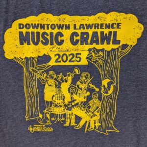 2025 Downtown Lawrence Music Crawl t-shirt